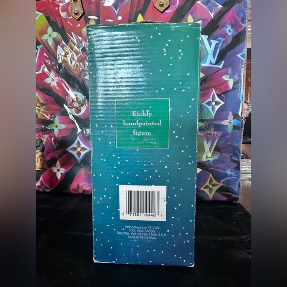 Traditions Santa figurine with bell and toys NWT - Picture 4 of 8